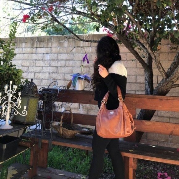 COPY - COPY - Coach Madison Maggie 3 compartment Brown Tan Large Hobo Bag - Picture 4 of 13